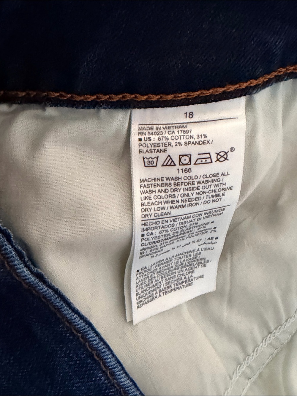Old Navy Kicker Boot-Cut Dark Wash Jeans Size 18 - Picture 10 of 12